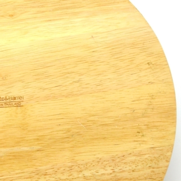 Crate and Barrel Wooden Chip and Dip bowl. - Picture 7 of 8